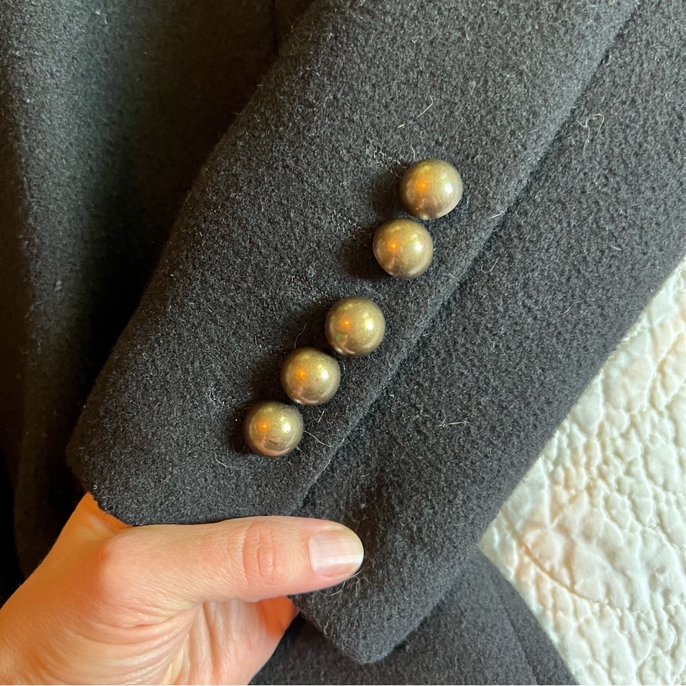 Nili Lotan Black Pea Coat - Picture 6 of 15